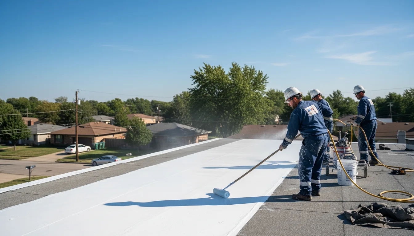 Commercial roof coating in Burt Lake, MI near me